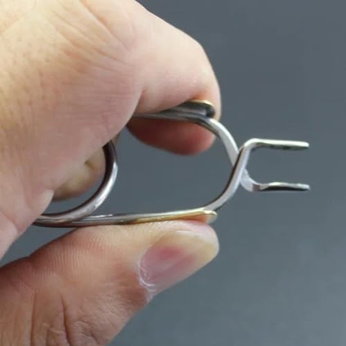 Alicates para plumas de pesca en acero inoxidable para montaje de moscas 7