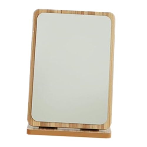 Espejo para maquillaje de madera plegable grande
