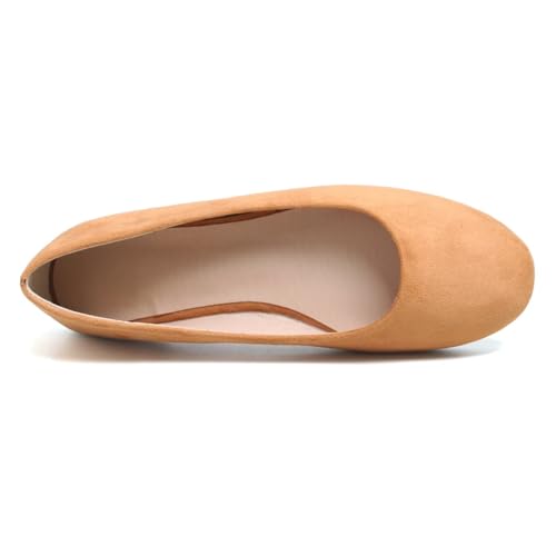 Image of Dear Time Women's Flats Comfortable Slip On Ballet Flats Soft Solid Casual Shoes
