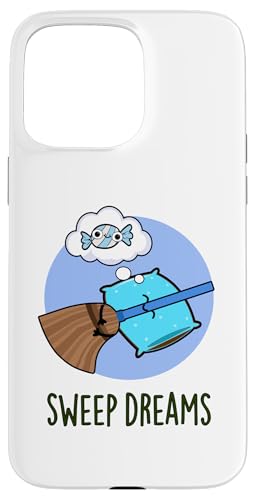 Coque pour iPhone 15 Pro Max Balai amusant Sweep Dreams