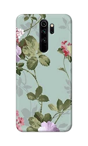 Image of Printed Hard Back Cover Case for Mi Redmi Note 8 Pro Back Cover (Floral Painting) -702