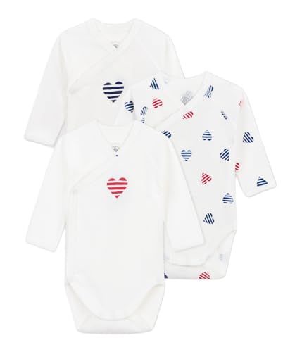 Petit Bateau Unisex Baby Langarm-Bodys zur Geburt A0cas, Variante 1, 6 Monate