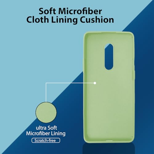 Image of LIRAMARK Liquid Silicone Soft Back Cover Case for OnePlus 8 /1+8 (Mint Green)