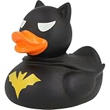 LiLaLu Badeente Gummiente Schwimmente Sammeln Ente Halloween Superheld Krone: Art: Dark Duck- Ente