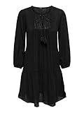 h&m kleid schwarz blumen Feminines Spitzen-Detail ONLVINNIE Life 3/4 LACE Tunic WVN NOOS