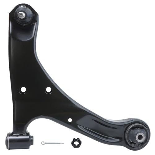 Image of Detroit Axle - 6pc Front End Kit for 2006-2013 Suzuki Grand Vitara, 2 Lower Control Arms with Ball Joints 2 Sway Bars 2 Outer Tie Rods 2007 2008 2009 2010 2011 2012 Suspension Replacement