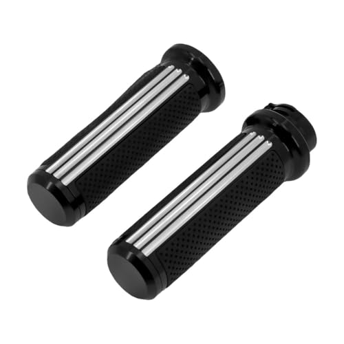 Poignées guidon moto 1" en aluminium et caoutchouc pour Dyna FXD
