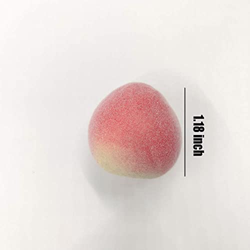 Horuius Mini Artificial Peach Fake Peach Mini Fruit Small Peach Simulation Lifelike For Home Cabinet Table Party Kitchen Decoration Photography Prop 20 Pcs #TOP1
