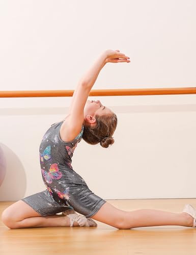 tuonroad girls gymnastics leotards toddler unitard biketard clothes cute kid tumbling dance outfit 2-10t