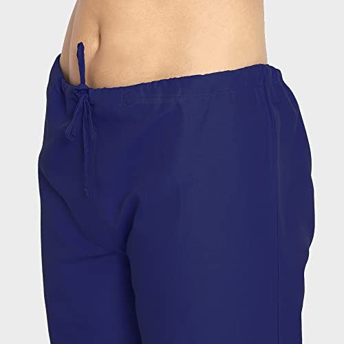 Image of IS IndoSurgicals Faux Wrap Scrub Suits for Doctors Women OT Dress (XL, Navy Blue)
