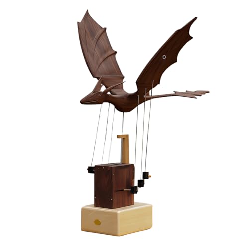 Wodoochey Wooden Western Mythical Creature Dragon Automaton Model Handmade Mechanical Wooden Electric Bionic Animals Dynamic Model Stress-Relief Decor Gifts for Adults & Teens