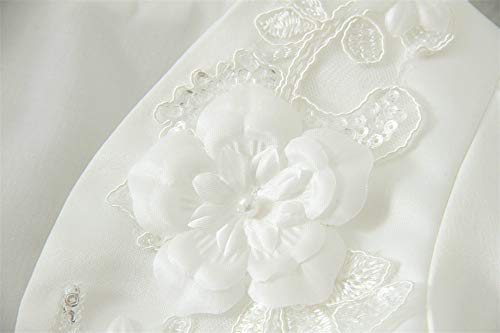 Mud Kingdom Pretty Girls Shrug for Wedding White Floral Bolero4