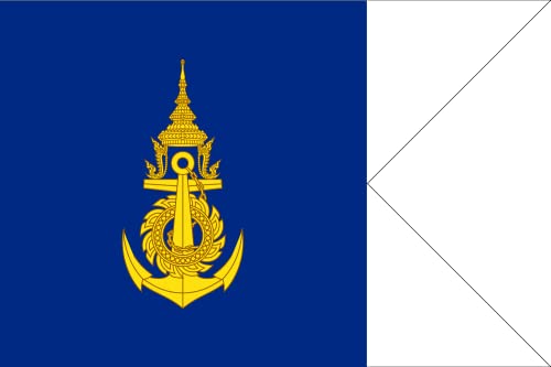 Drapeau Marine Thaïlandaise Pavillon Militaire Collection Commandant Escadre - 2