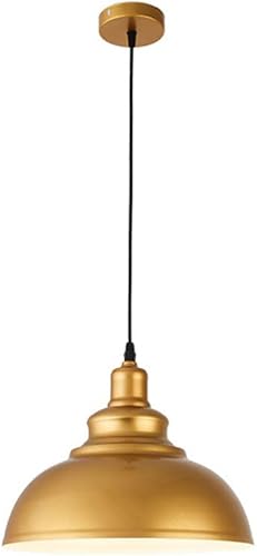 Miniatura 8 de Iluminación colgante de metal dorado de estilo industrial para isla de cocina, lámparas colgantes retro americanas para mesa de comedor, lámpara