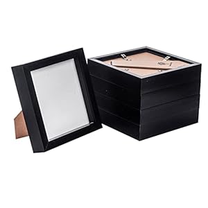 Nicola Spring 3D-Box Fotorahmen 6 x 6 - 5er Pack