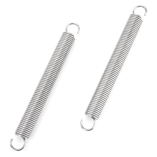 GUNGY Zugfedern mit Haken Edelstahl Zugfeder Spannfeder 150mm Außendurchmesser 16mm Drahtdurchmesser 1,9 mm Maximale Zugkraft 7,20kg 1,9x16x150mm 2 Stück