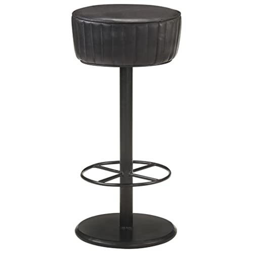 Tabouret de bar cuisine en cuir véritable pour îlot central
