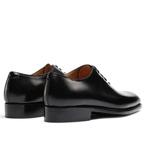 Mens Dress Shoes Leather Plain Toe Whole-Cut Oxford Shoes for Men4