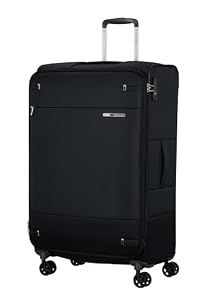 Samsonite Base Boost Facelift – softside-koffer 78 cm, groot, ruimbagage, TSA-slot, lichtgewicht en uitbreidbaar, 105/112,5 l, Zwart