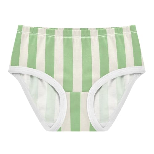 Green White Stripe Toddler Girls's Underwear 2T 2300906