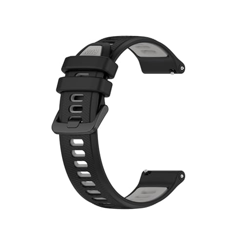 18mm 20mm 22mm�V���J�Q���^���x���g�ɓK������Garmin Venu/Vivoactive 3 Music/Vivoactive 4S 4/Forerunner 245(Black Gray,18mm)