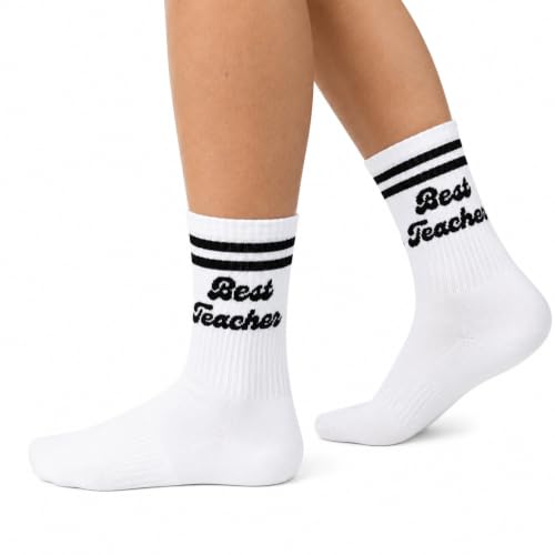 Crewzies Best Teacher Socks for Women, Teacher Appreciation Gift - image 5
