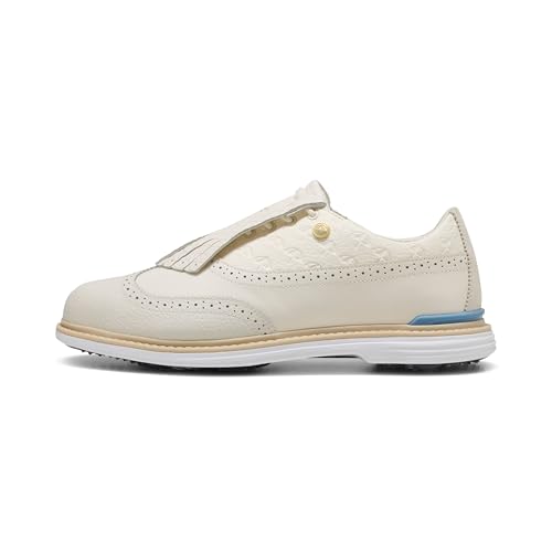 PUMA Golf X Arnold Palmer Royale Wingtip Shoes Frosted Ivory/Zen Blue White Size 11.5 Medium
