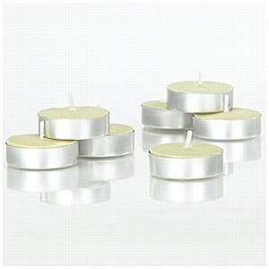Essential Housewares TEA50 4 Hour Tealight Candles, Pack of 50 White, Wax, Small