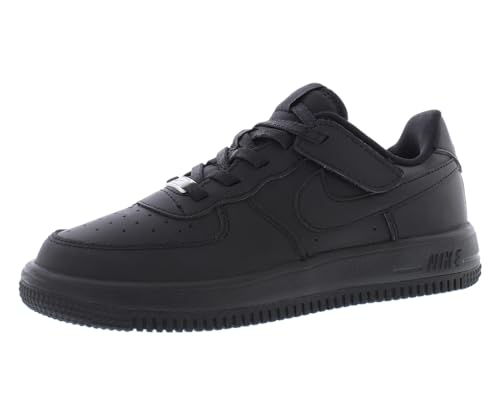 Nike Force 1 Low EasyOn Little Kids' Shoes (FN0237-001, Black/Black/Black) Size 3