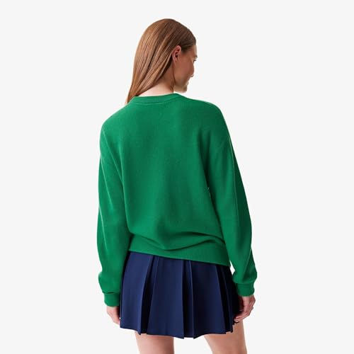 Lacoste Women's Crewneck Cashmere Pullover Sweater3