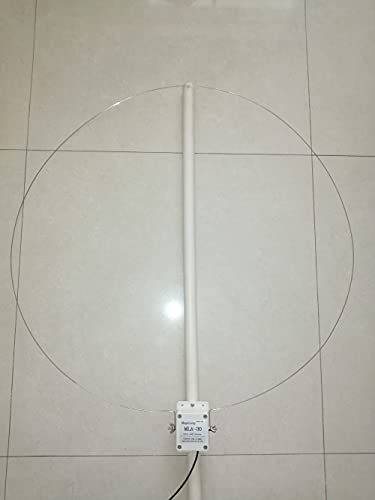 Upgrade Version Loop Antenna Mla-30+ Plus 0.5-30Mhz Rainproof Ring Active Receive Antenna Low Noise Medium Short Wave #TOP2