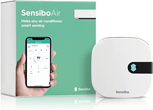 Sensibo Air - Smart Air Conditioner Controller. Apple HomeKit Certified. 60-Seconds Installation. Maintains Comfort and Energy Saving Features. Compatible with Google, Alexa, Apple HomeKit & Siri