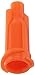 Techon Systems 7015LL-1000 700 Series Tip Cap Double Helix Thread, Orange (Pack of 1000)