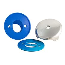 3-5/8" Big Overflow Gasket Kit with Overflow Cover for Stopping Tub Leaks, Brushed Nickel