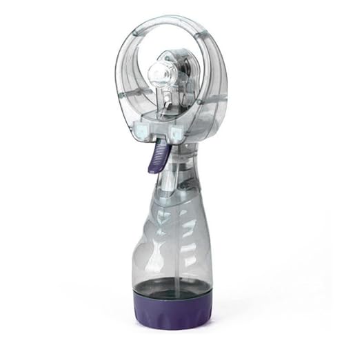 Ventilateur brumisateur compact blanc à double action fraîcheur instantanée