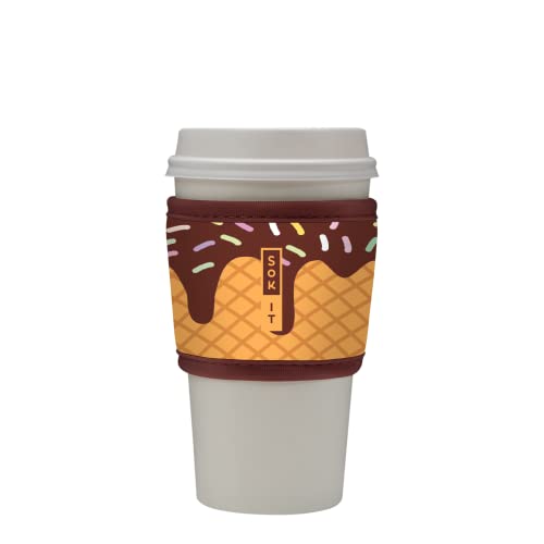 Sok It Hot Sok Coffee & Tea Reusable Insulated Neoprene Cup Sleeve (I Scream You Scream)