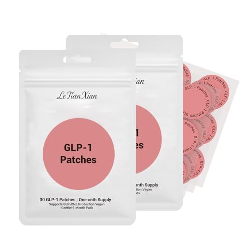 Le Tian Xian GLP-1 Patch – for Men & Women: Wear on Arm, Back, or Stomach – 8-Hour Comfort with a Gentle, Non-Irritating Formula – 30 Count Patches – Pack of 2