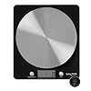 Salter Digital Kitchen Scale – Cooking & Baking Scales for Food Weight, Stainless Steel Weighing Platform, 5KG Capacity, Tare Function, Large LCD Easy Read Display, Measure Liquids, Black