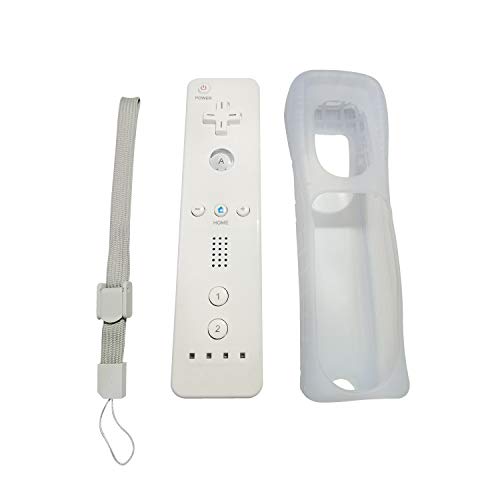 Lyyes Wii Remote Controller, Remote Controller and Protective Case for Nintendo Wii Wii U (White) - Thumbnail 7