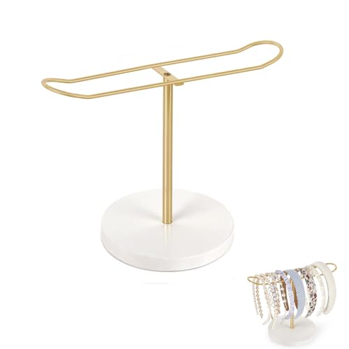 Rkllejs Soporte para Diademas, Soporte para Coleteros, Soportes para Lazos del Pelo, Organizador de Diademas, Soporte de Metal para Diadema, Soporte de Diademas, para Collar, Pulsera, Cadena, Diadema