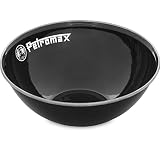Petromax Emaille Schalen schwarz 2 Stück (1 Liter) | hochwertiger Edelstahlrand | hygienisch | leicht | stoßsicher | leichte Reinigung Dank schmutzabweisender Oberfläche | robust | langlebig |