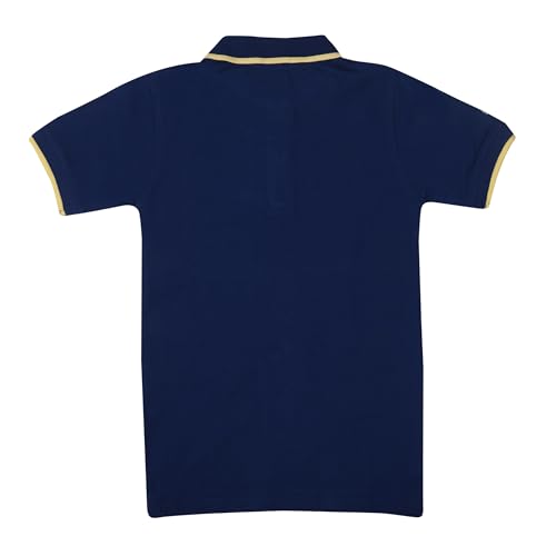 Image of LILGLORY Boys Regular Fit Polo Collar Patterned Tshirts in Blue /Grey /Maroon /Red /Black (810 /811 /812 /813 /814)