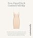 commando Two-Faced Tech Control Full Slip Shapewear | Seamless Shaping Slip Dress | Light Compression | Machine Washable | Beige, Small
