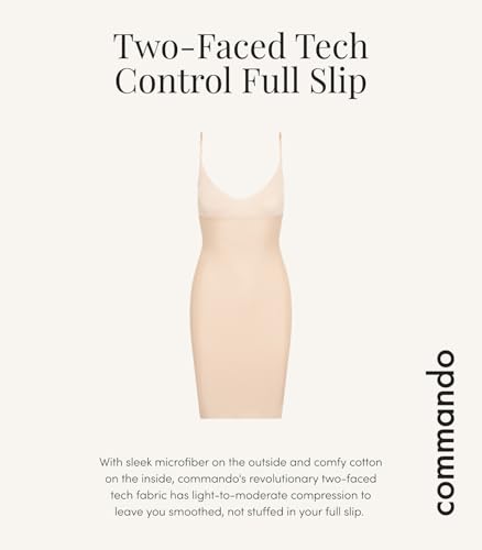 Image of commando - Two-Faced Tech Control Slip Under Dress | Light-Medium Compression Shapewear | Stays in Place For Smooth Fit