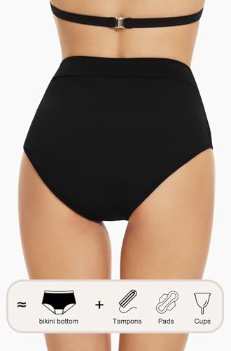 Image of Period Swimwear Leakproof Bikini Swim Bottoms for Teens Girls Women