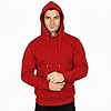 A2Z Mens Fleece Hoodie Pullover Hooded Sweatshirt Long sleeve S/M/L/XL/XXL/3XL/4XL Red #1