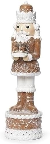 Roman 16.5 Inch H Nutcracker Gingerbread with Carousel Figure, Christmas Decoration