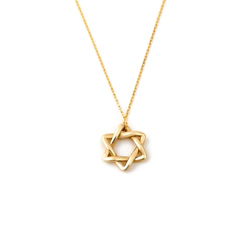 Gelin Star of David Necklace in 10k Yellow Solid Gold