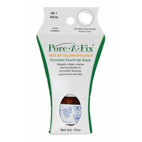Porc-a-fix Touch Up Repair Glaze Paint Kit to Match Briggs, White (BR-1)