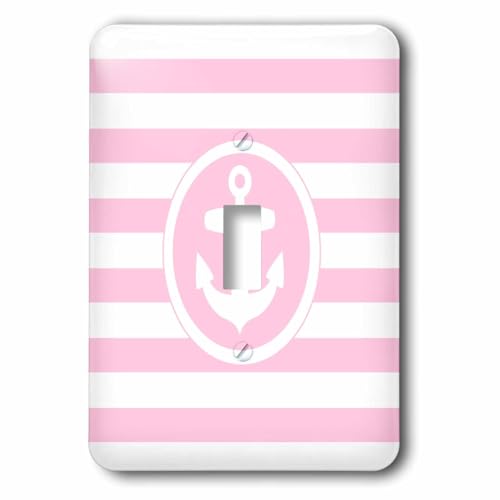 Funda para interruptor lsp_179690_1 de círculos rosa y blanco 2